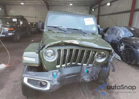 2023 Jeep Wrangler 4Xe Sahara 4X4 из США, поврежденный, VIN 1C4JJXP61PW683614